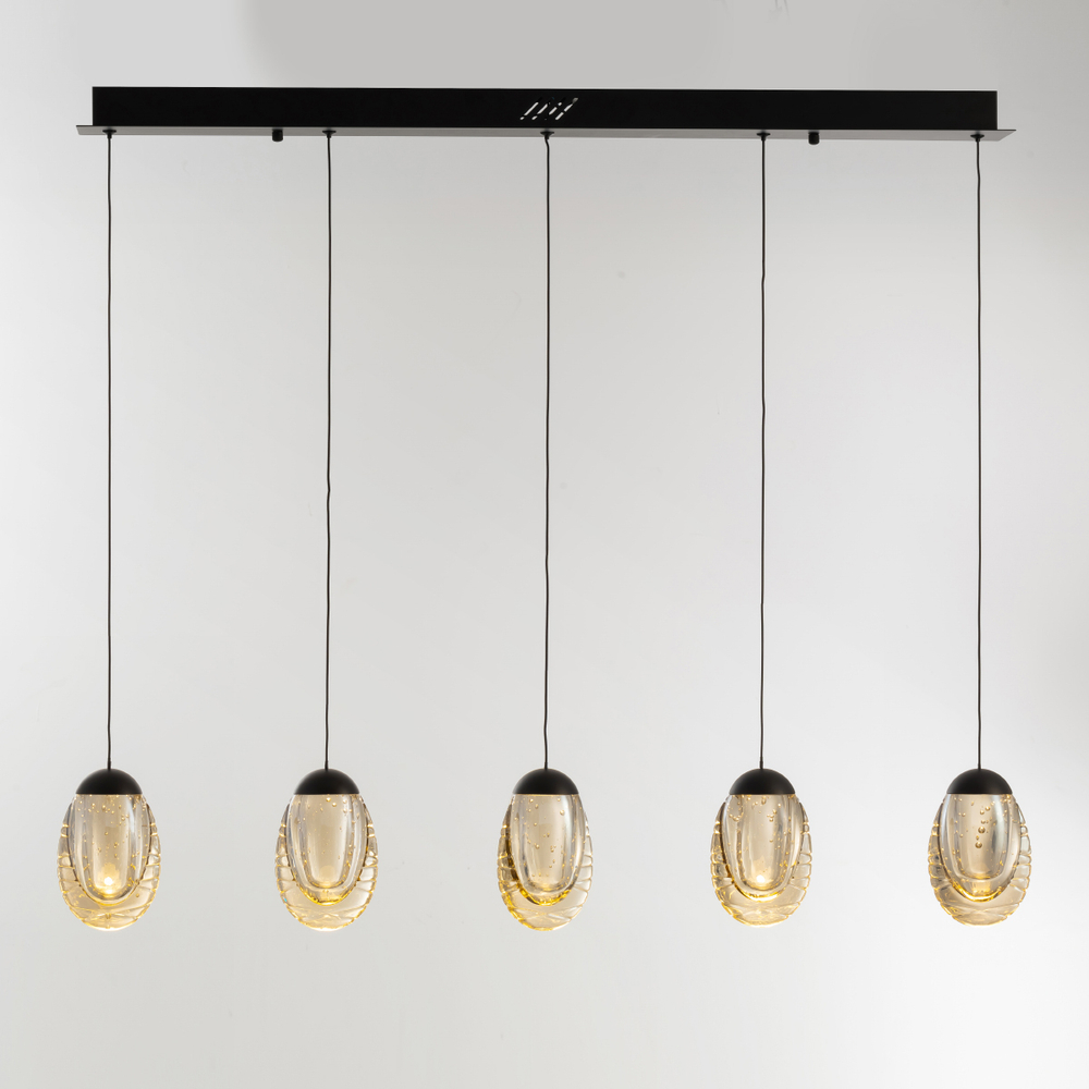 Подвесной светильник MD25090022-5B matt black/champagne