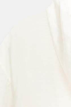 ZARA РУБАШКА С ШАРФОМ — ZW COLLECTION, БЕЛЫЙ