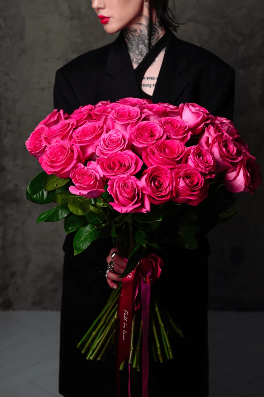 Монобукет из роз Пинк Флойд