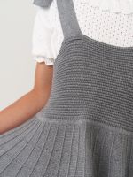 Сарафан школьный для девочки AT972-218 серый