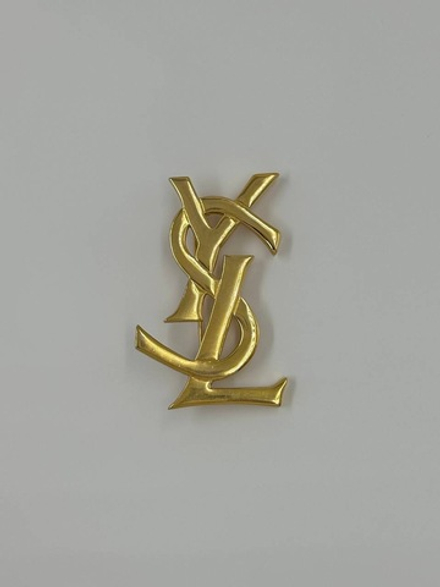 Брошь лого YSL