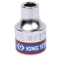 KING TONY (333006M) Головка торцевая стандартная двенадцатигранная 3/8", 6 мм