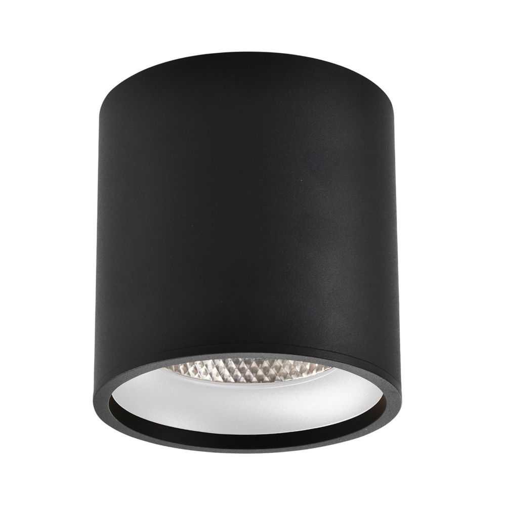 ST165.442.12 Светильник потолочный Черный LED 1*12W 4000K 840Lm Ra&amp;gt;90 36° IP44 D80xH100 85-265V Накладные светильники