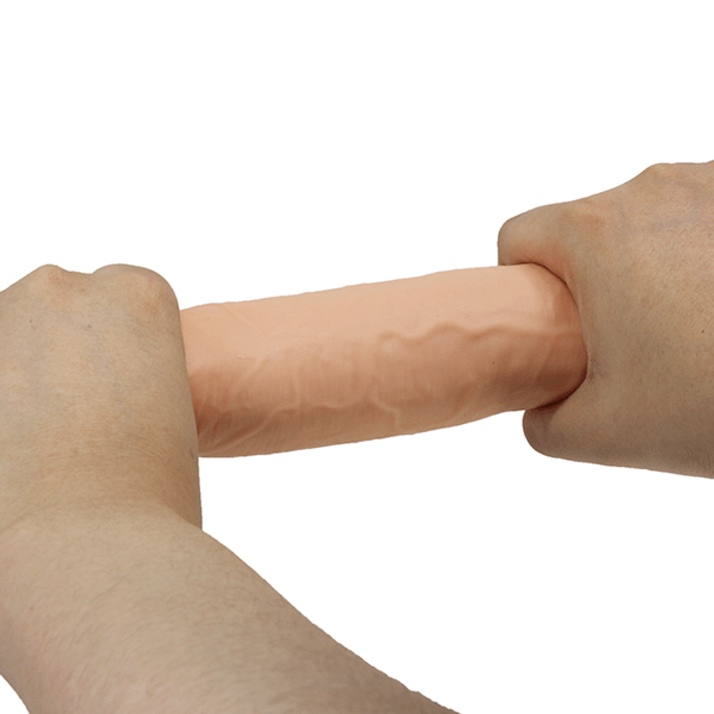 Телесный фаллоимитатор 21,4см с эффектом скользящей кожи Pretty Love Keon Sliding Skin BW-008119LP