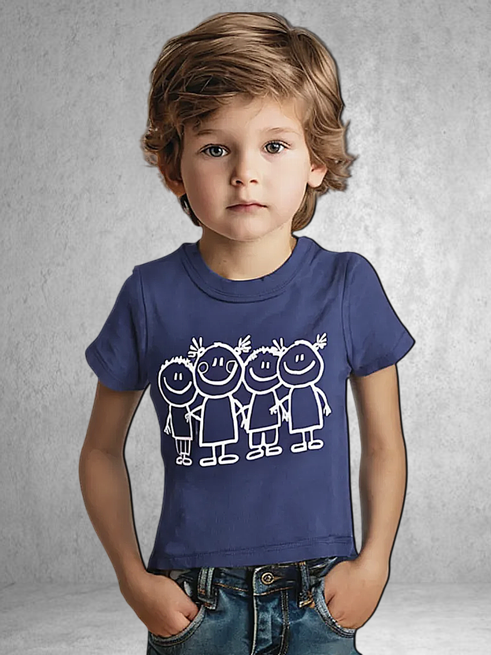 1401 Футболка детская индиго (72)