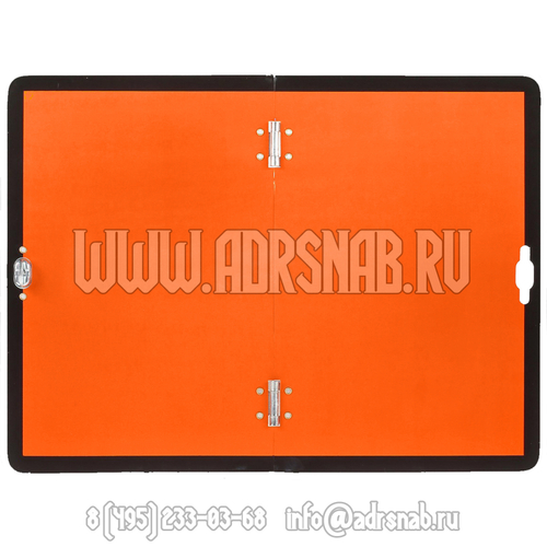 Табличка оранжевая нейтральная, складная