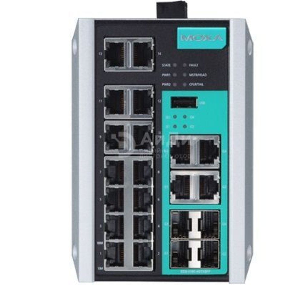 Коммутатор MOXA EDS-518E-4GTXSFP