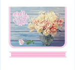 Папка д/тетрадей А4 молния вокруг печать 325/230/25 "Нежный букет 2024" (Пчелка)