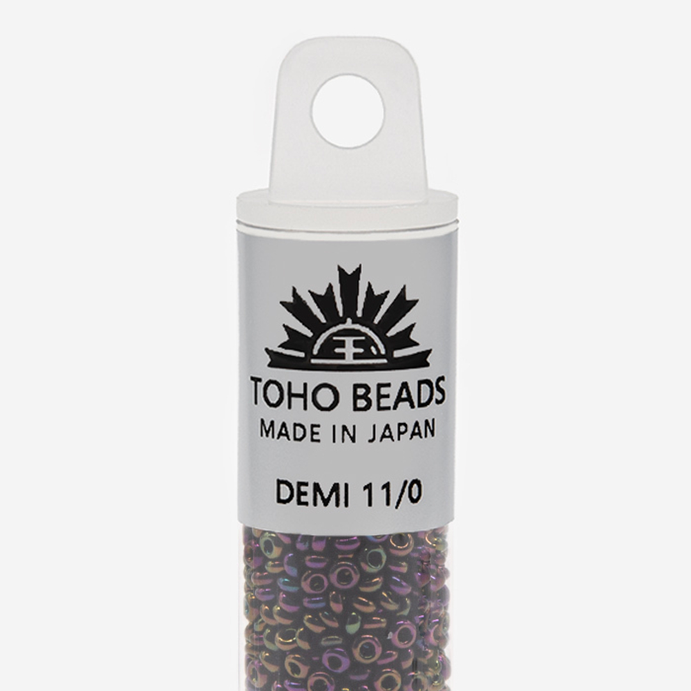 Японский бисер TOHO Demi 11/0 (№85), металлизированный, непрозрачный глянцевый