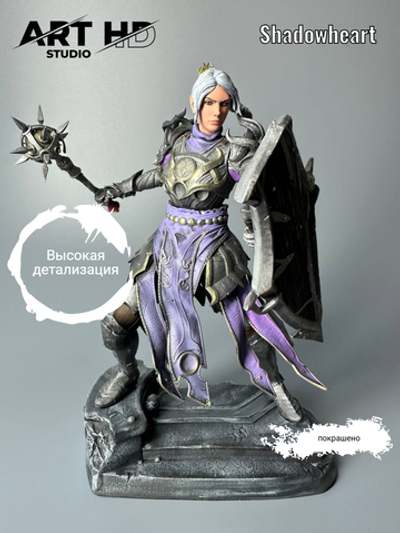 Shadowheart Baldur's Gate Шэдоухарт с щитом фигурка (окрашена)