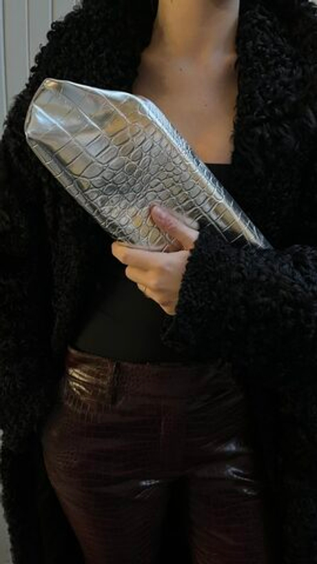 Сумка Ekler metall alligator