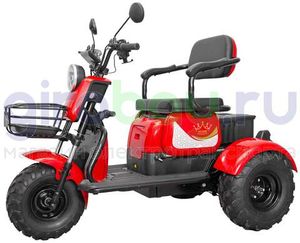 Электротрицикл IKINGI T3 Pro MAX 1000W (60V/30Ah) - Красный фото №4