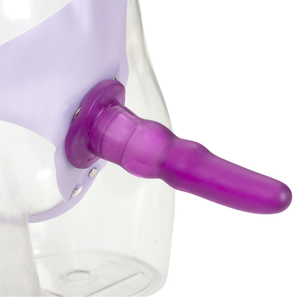 Фиолетовые трусики с насадкой Jenna