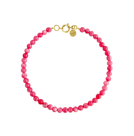 Колье из бусин камня Cheeks