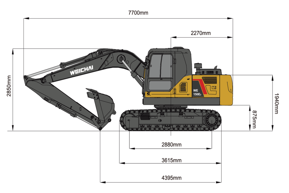 Экскаватор WE150E2