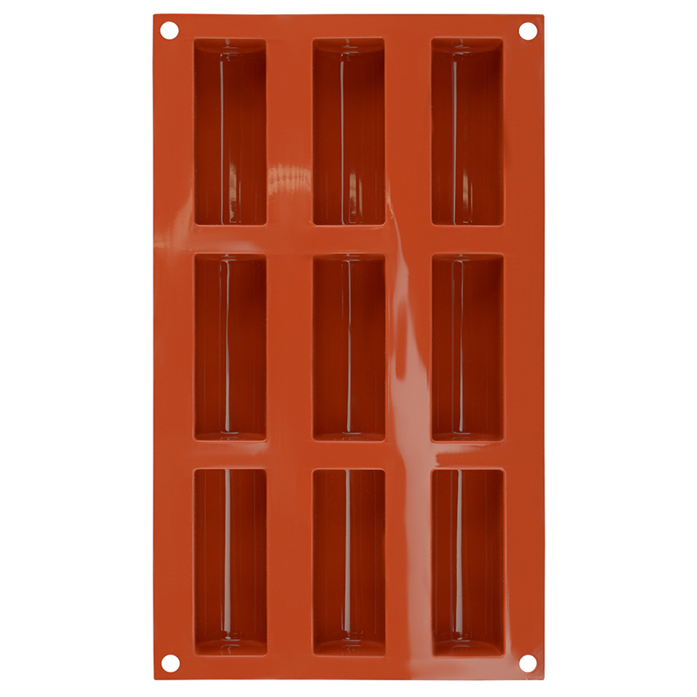 Форма силиконовая для приготовления пирожных и конфет midi buche, 17х30 см