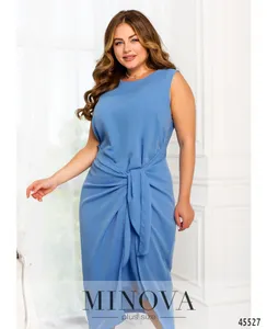 Платье 2285-голубой Minova