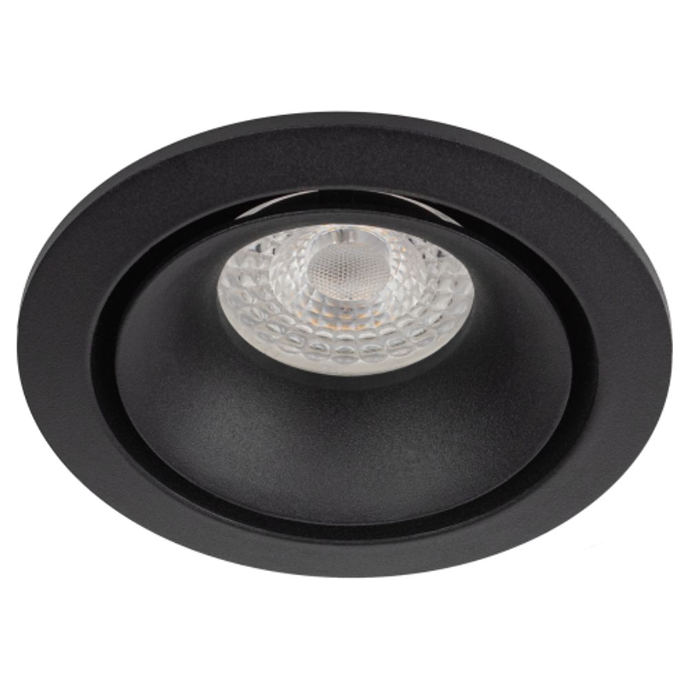 Светильник встраиваемый алюминиевый ЭРА KL100 BK под лампу MR16 GU5.3 черный | Алюминиевые встраиваемые светильники
