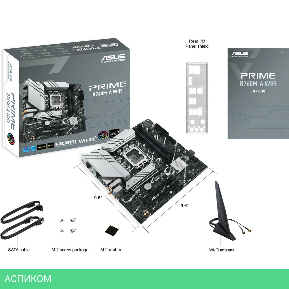 Материнская плата ASUS Prime B760M-A WiFi (90MB1EL0-M1EAY0)