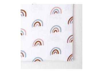 Простынь для кроватки KIDI soft от 0 до 4 лет (радуги, трикотаж)