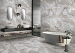 Глазурованный керамогранит Arcadia Ceramica Rex Onyx Blue 60x120 см 1.44 м² полированный цвет серо-голубой
