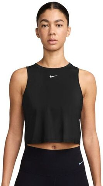 Женский топ теннисный Nike One Classic Dri-Fit Cropped Tank - черный