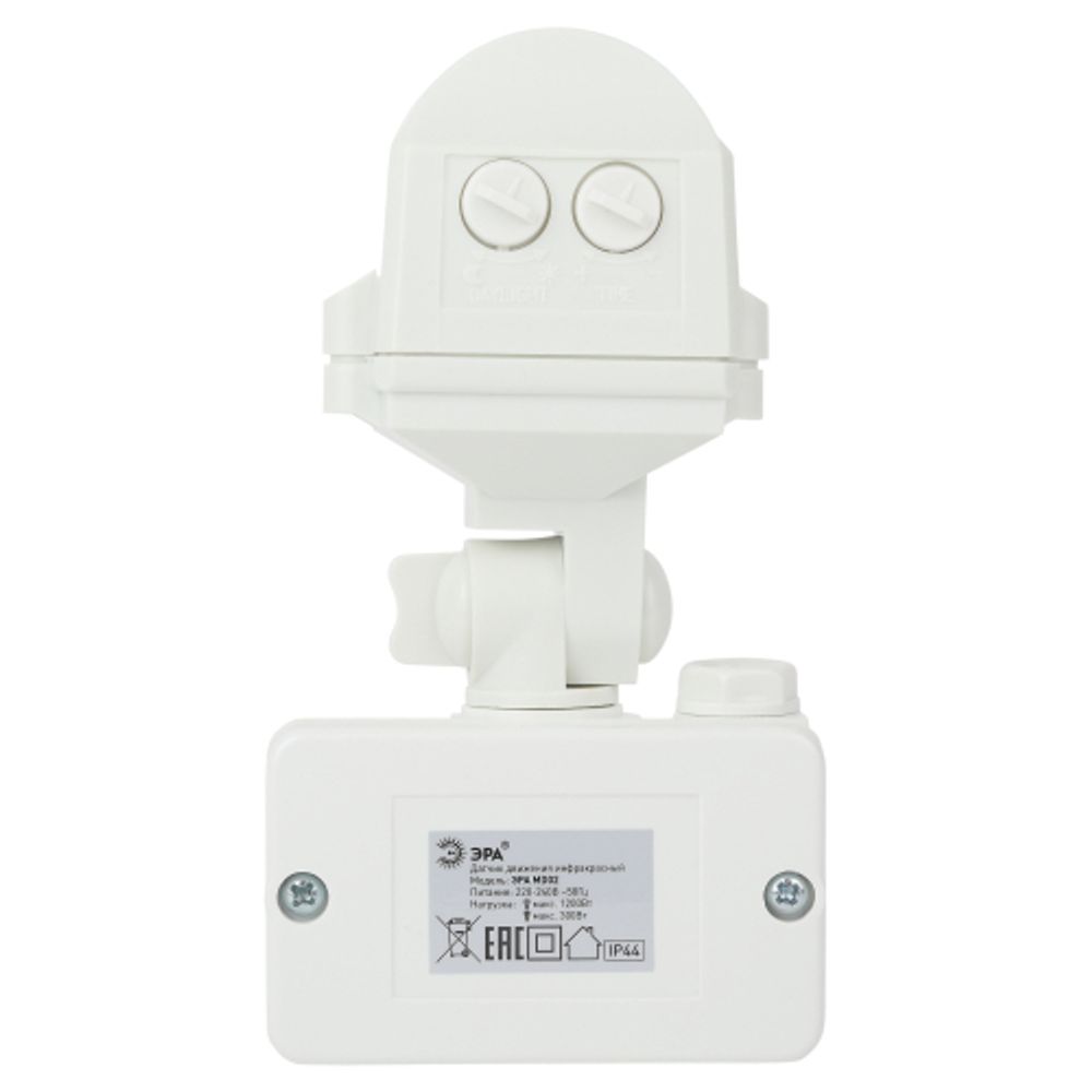 Датчик движения ЭРА MD 02 прожекторный 1200Вт, IP-44, 12м