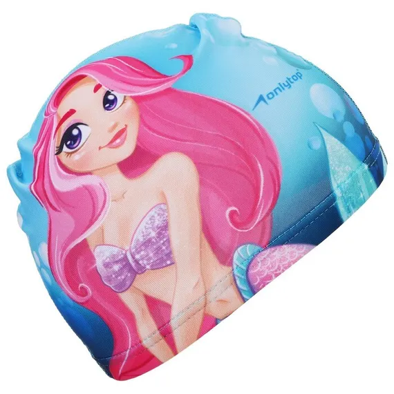 Набор для плавания детский ONLYTOP Swim «Русалка»: очки+шапочка, обхват 46-52