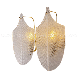 Бра Cloyd BONGA-A W2 / выс. 29 см - золото - прозрачн. стекло (арт.20438)