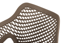 "Беллини" стул пластиковый, цвет бежево-коричневый