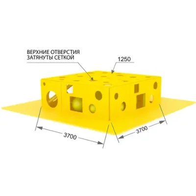 Детский игровой лабиринт "Сыр"