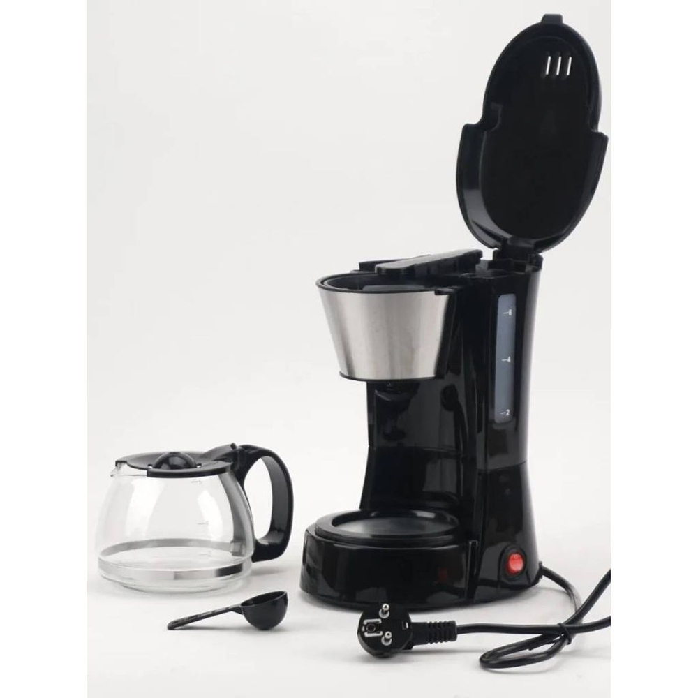 Кофеварка электр, капельная, пластик, 0.75 л, TDM, Гефест-1, 650 Вт, 6 порций, съемный фильтр, подде