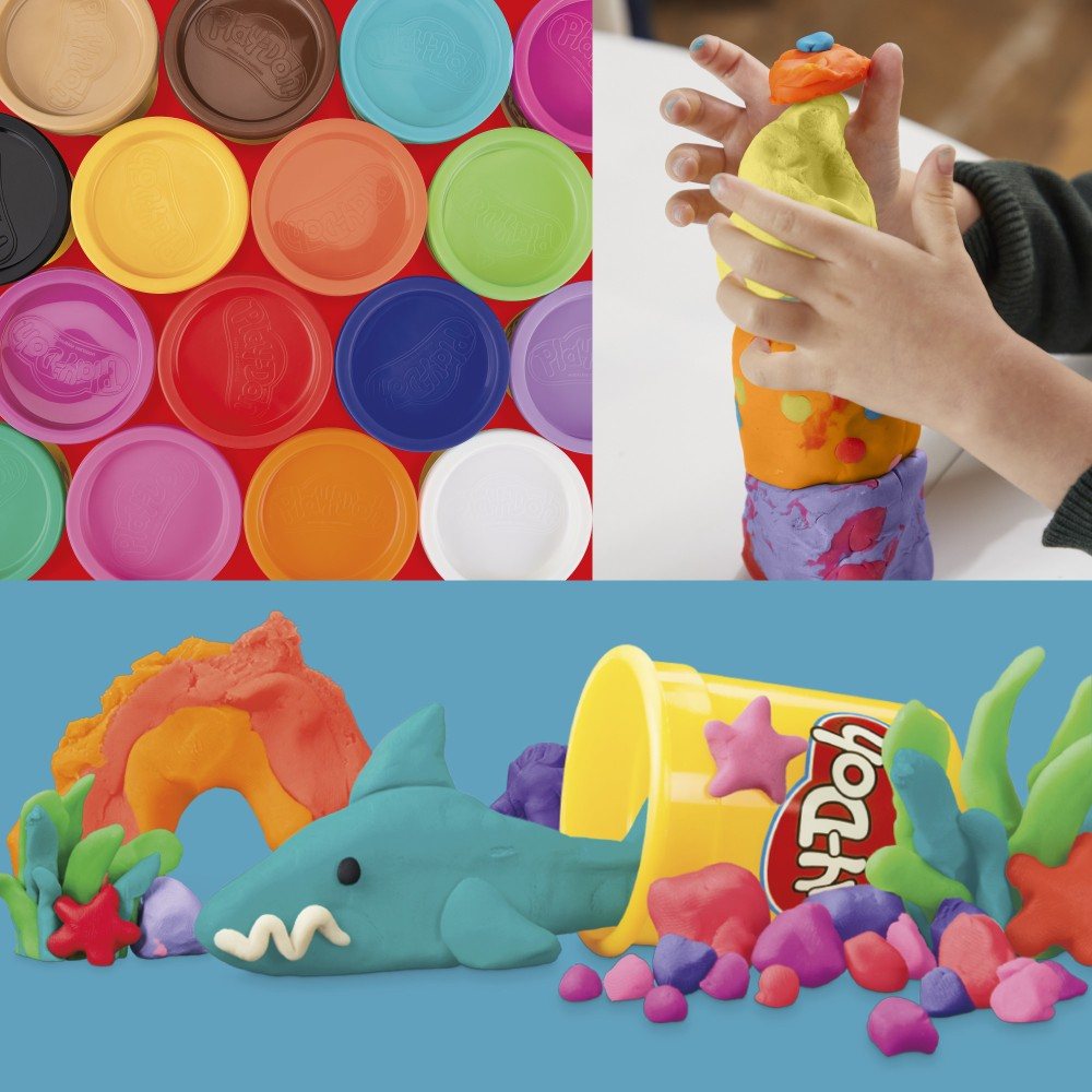 Play-Doh - Пластилин КОЛОРНЫЙ МИКС 22-ПАК Тубы запасные F9820