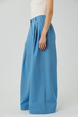 Кюлоты из голубой шерсти