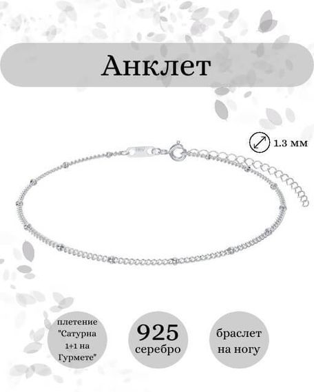 Фото браслет-цепочка Сатурна на Гурмете Инфографика 9272