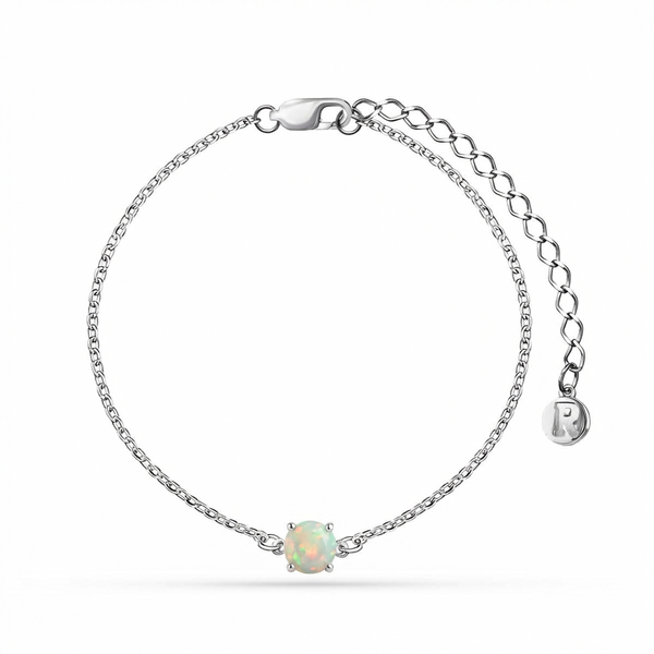 Браслет Вальс с белым опалом