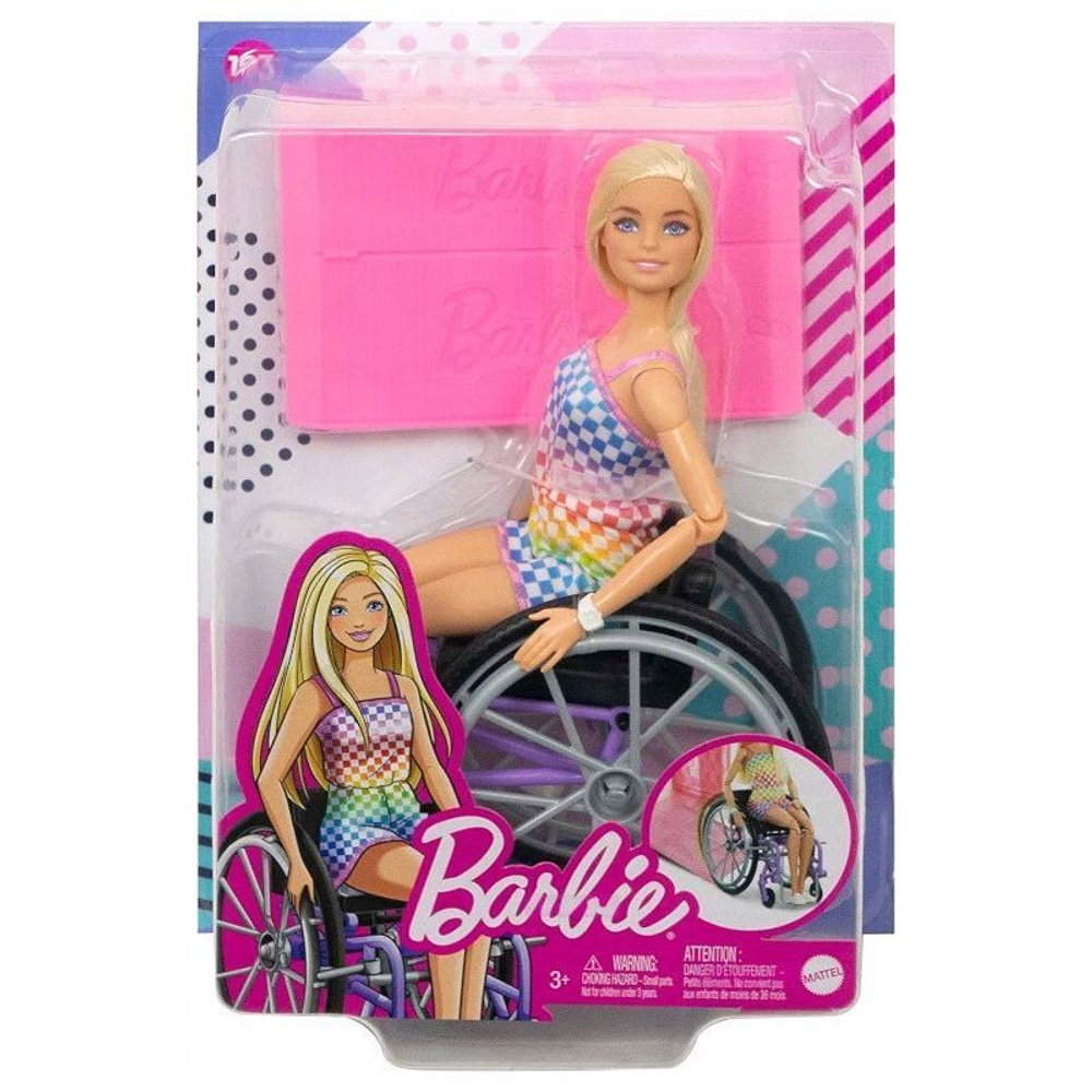 Кукла Barbie Mattel Барби в инвалидной коляске с аксессуарами Fashonistas  HJT13 купить в Москве | Доставка по России.