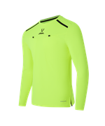 Футболка судейская с длинным рукавом DIVISION PerFormDRY Referee LS Tee, желтый неон