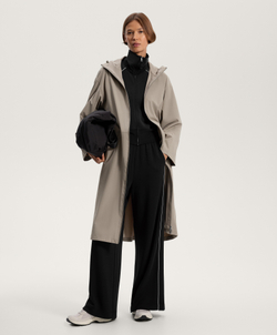 Oysho Толстовка с высоким воротником, черный