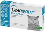 Селафорт капли для кошек для наружнего применения противопаразитпрный