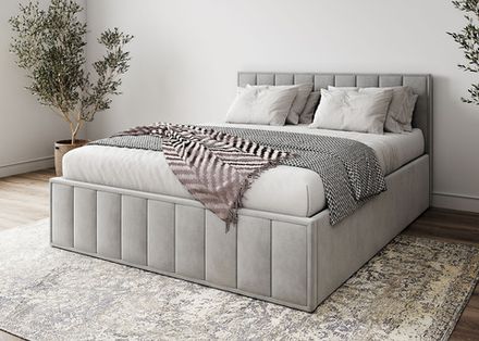 Кровать Лана (М) 1,2 Серый Софт, ДСВ-Мебель, г. Пенза