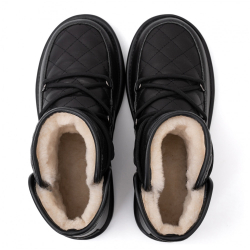 UGG Lodge Mini Leather Black
