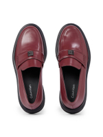 Кожаные лоферы Calvin Klein - бордовый(HW0HW02182)