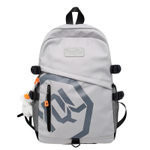 GEERDUN Nylon Backpack Unisex Black/Gray/White/Blue