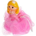 Мочалка-шар для тела полипропиленовая детская «Baby Boom - Русалочка», цвет розовый, 20гр, d-11см●