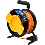 Удлинитель USE ПВС 3500 Вт 30м на садовой катушке с заземлением   USE303-021