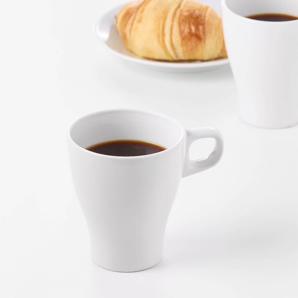IKEA FÄRGRIK  (ИКЕА ФÄРГРИК)  -  Кружка, керамогранит белый, 25 мл