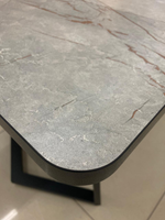 Стол разд Миллер пластик бабочка к-т ног №5 черный Царг.пояс 930 черный Ст-ца каспий серый (черн)