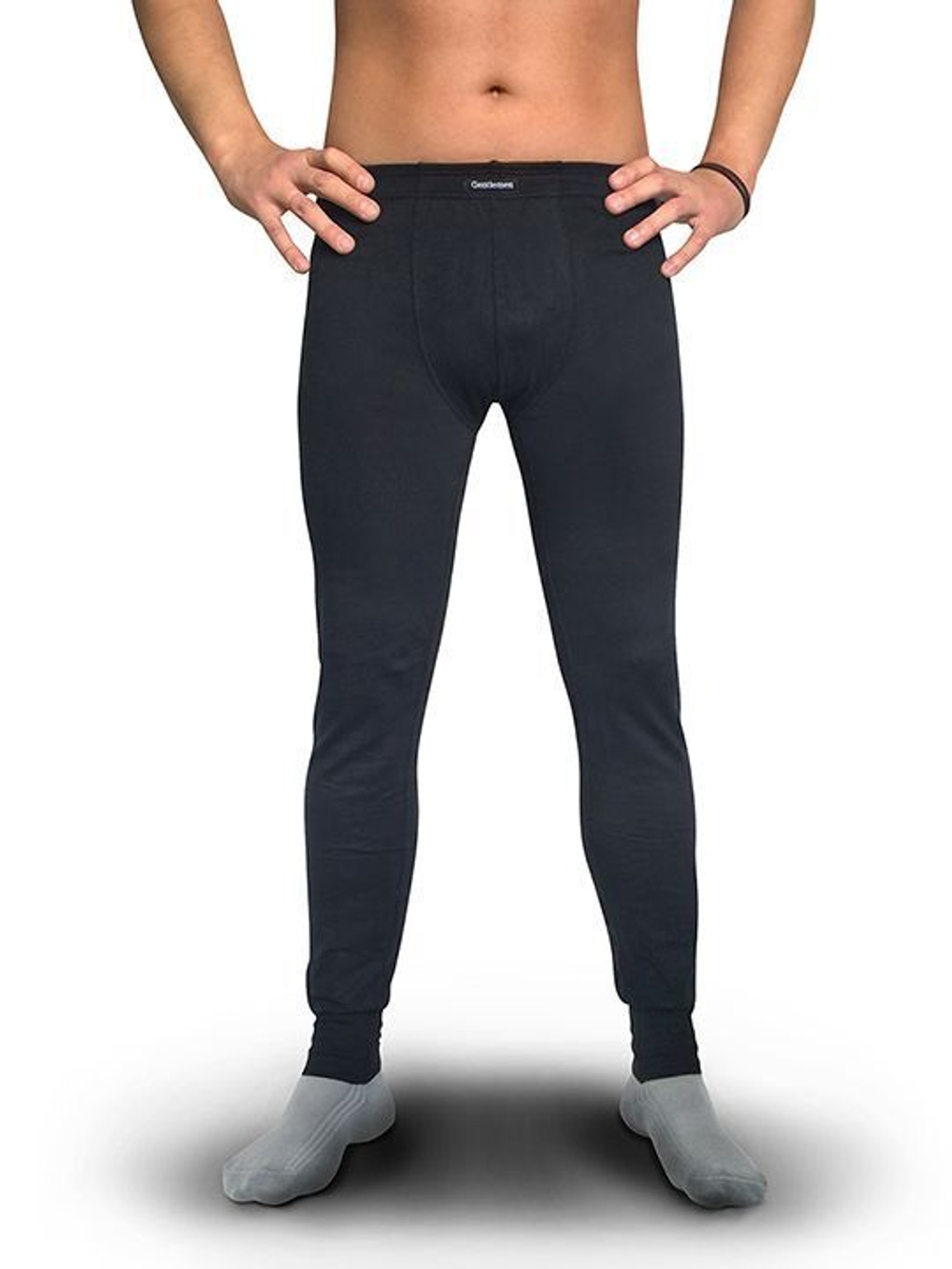 Хлопковые термокальсоны +size (Размер: 5X) (Цвет: черный)