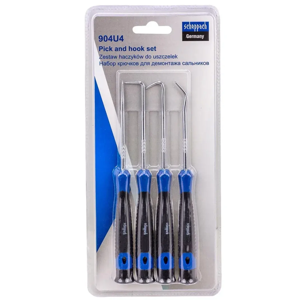 Съемники (крючки) для демонтажа сальников, набор 4пр. Scheppach Sch-904U4
